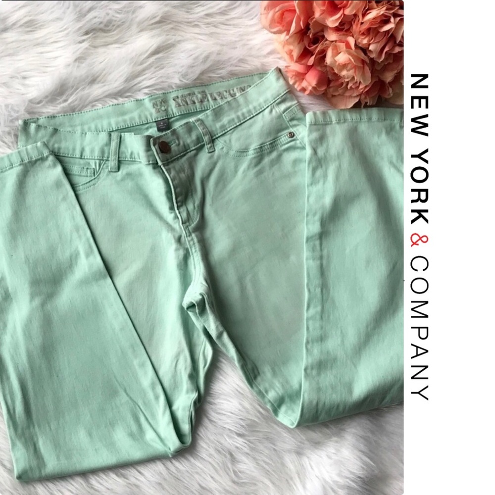 NY & CO Ankle Legging Mint Green Sz 8